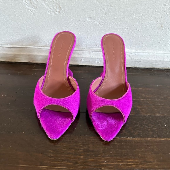 Amina Muaddi Fiona calf skin mules - Picture 2 of 8